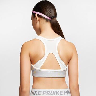 Nike Girls Reversible Printed Sports Bra - Atmosphere Grey - main image