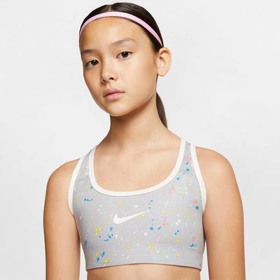 Nike Girls Reversible Printed Sports Bra - Atmosphere Grey - main image