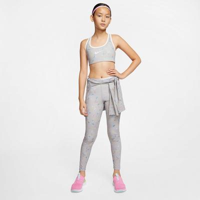 Nike Girls Reversible Printed Sports Bra - Atmosphere Grey - main image