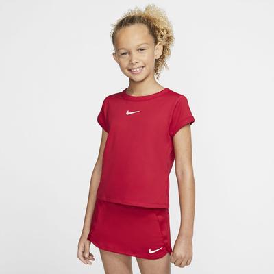 Nike Girls Dri-FIT Top - Gym Red