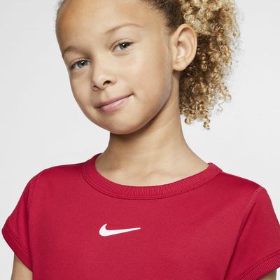 Nike Girls Dri-FIT Top - Gym Red - main image