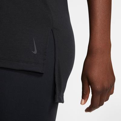 Nike Womens Yoga Tank Top - Black - main image