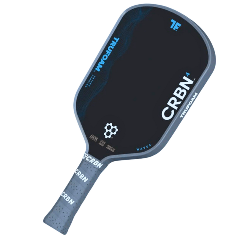 CRBN TruFoam Waves 14mm (Hybrid/Aero Curve) Pickleball Paddle - Grey/Black - main image
