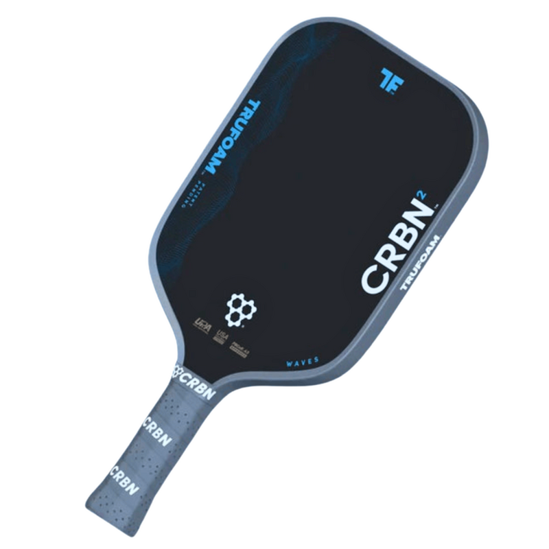 CRBN TruFoam Waves 14mm (Square) Pickleball Paddle - Grey/Black - main image