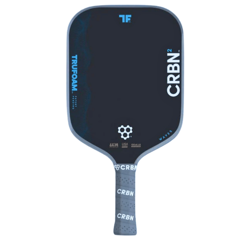 CRBN TruFoam Waves 14mm (Square) Pickleball Paddle - Grey/Black - main image