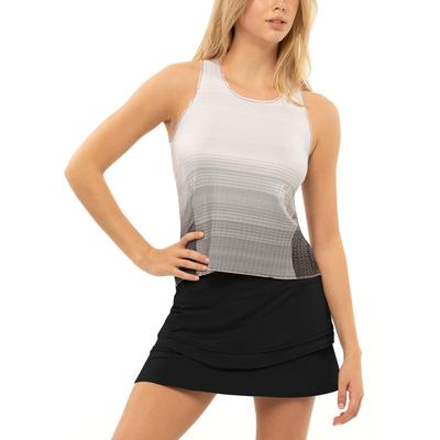 Lucky in Love Womens Pleat Me Right Tank - Grey