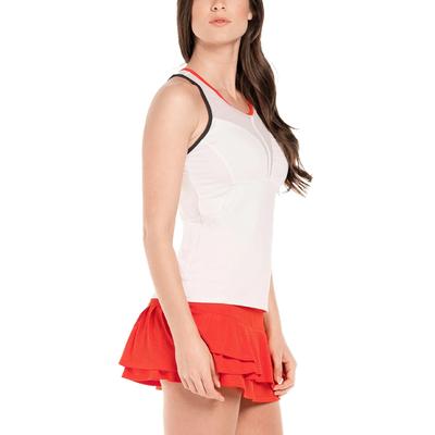 Lucky in Love Womens Baseline Tank - White - main image