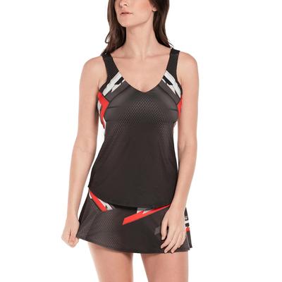 Lucky in Love Womens Tech It Out Tank - Black - main image