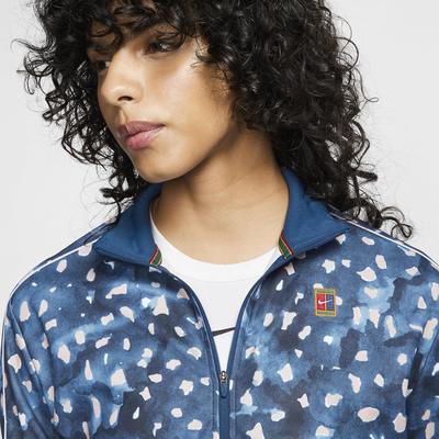 Nike Womens Printed Tennis Jacket - Valerian Blue - main image