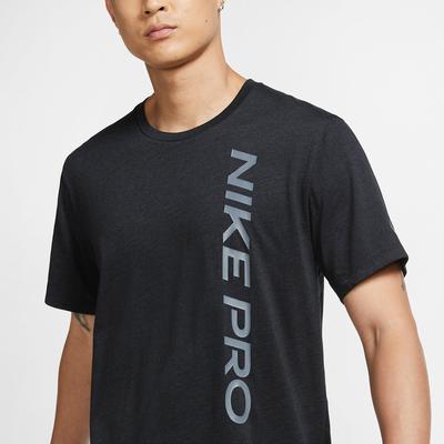 Nike Mens Pro Short Sleeve Top - Black - main image