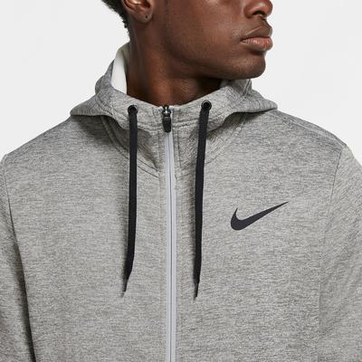 Nike Mens Full Zip Therma Hoodie - Dark Grey Heather - main image