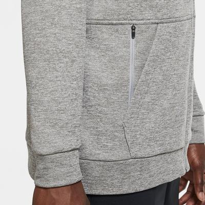 Nike Mens Full Zip Therma Hoodie - Dark Grey Heather - main image