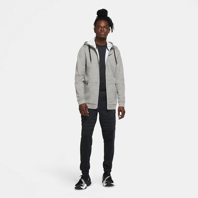 Nike Mens Full Zip Therma Hoodie - Dark Grey Heather - main image
