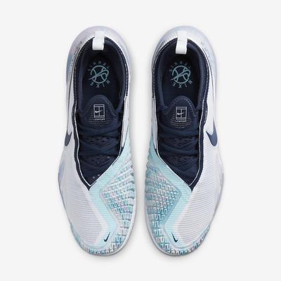 Nike Mens React Vapor NXT Tennis Shoes - Glacier Ice/Midnight Navy - main image