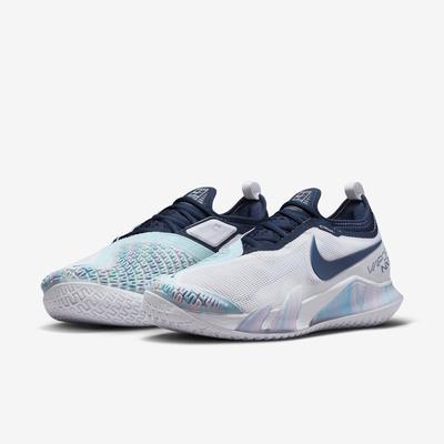 Nike Mens React Vapor NXT Tennis Shoes - Glacier Ice/Midnight Navy - main image