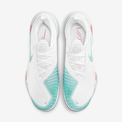 Nike Mens React Vapor NXT Tennis Shoes - White/Washed Teal - main image