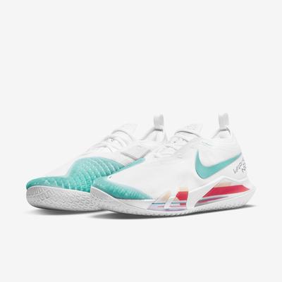 Nike Mens React Vapor NXT Tennis Shoes - White/Washed Teal - main image