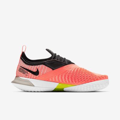 Nike Womens React Vapor NXT Tennis Shoes - White/Bright Mango - main image