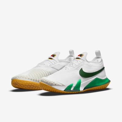 Nike Womens React Vapor NXT Tennis Shoes - White/Gorge Green - main image