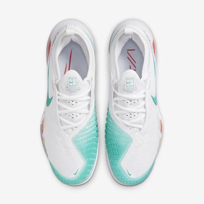 Nike Womens React Vapor NXT Tennis Shoes - White/Washed Teal - main image