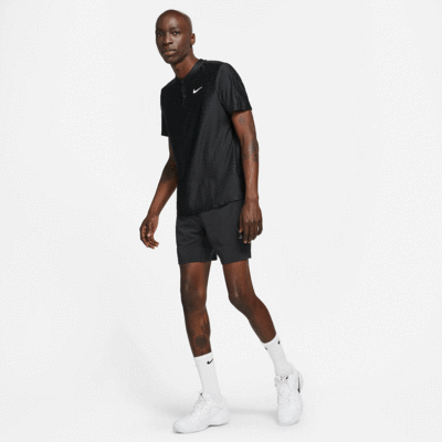 Nike Mens Advantage Tennis Polo - Black - main image