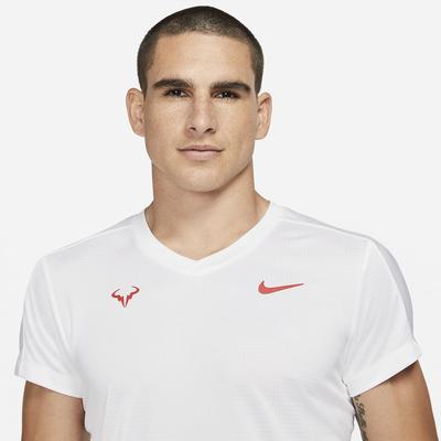 Nike Mens Rafa Challenger Tee - White/Red - main image