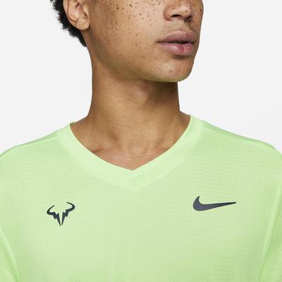 Nike Mens Rafa Challenger Tee - Lime Glow