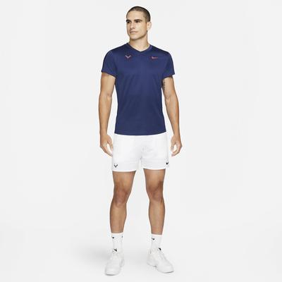 Nike Mens Rafa Challenger Tee - Binary Blue/Chile Red - main image