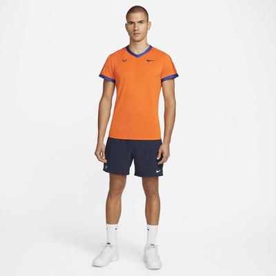 Nike Mens Rafa ADV Tee - Magma Orange/Royal Blue - main image