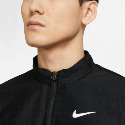 Nike Mens Dri-FIT Advantage 1/2 Zip Tennis Top - Black - main image