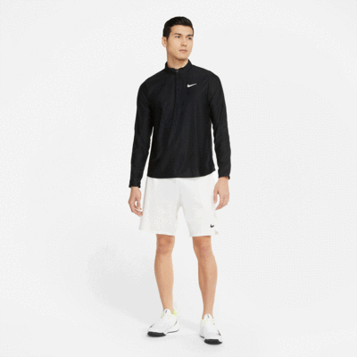 Nike Mens Dri-FIT Advantage 1/2 Zip Tennis Top - Black - main image