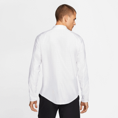 Nike Mens Dri-FIT Advantage 1/2 Zip Tennis Top - White - main image