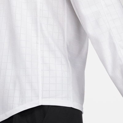 Nike Mens Dri-FIT Advantage 1/2 Zip Tennis Top - White - main image