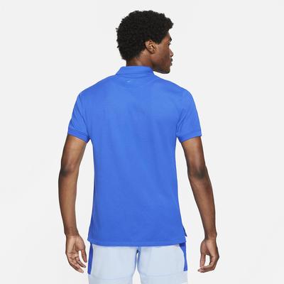 Nike Mens Slim-Fit Rafa Polo - Hyper Royal - Tennisnuts.com