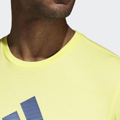 Adidas Mens Tennis Tee - Semi Frozen Yellow - main image