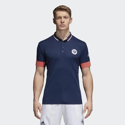 Adidas Mens Roland Garros Climachill Polo Shirt - Navy - main image