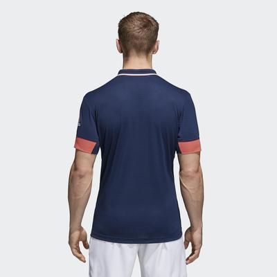 Adidas Mens Roland Garros Climachill Polo Shirt - Navy
