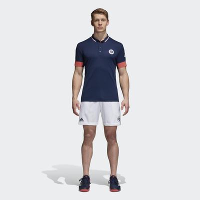 Adidas Mens Roland Garros Climachill Polo Shirt - Navy