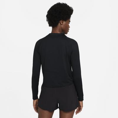 Nike Womens Victory Half Zip Tennis Top - Black - main image