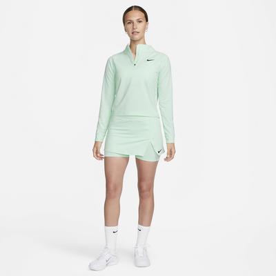 Nike Womens Victory Half Zip Tennis Top - Mint Foam - main image