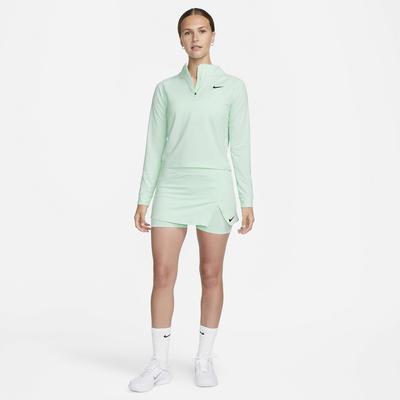 Nike Womens Victory Half Zip Tennis Top - Mint Foam