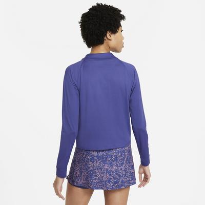 Nike Womens Victory Half Zip Tennis Top - Dark Purple Dust - main image