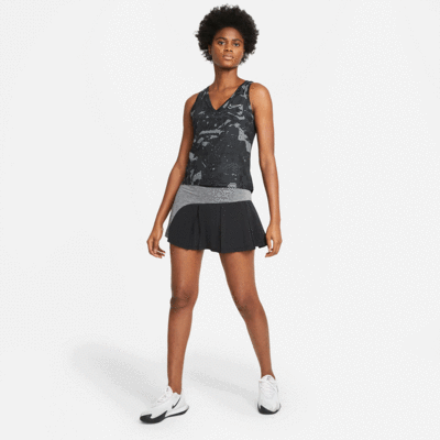 Nike Womens Advantage Tennis Skirt - Black/Grey - main image