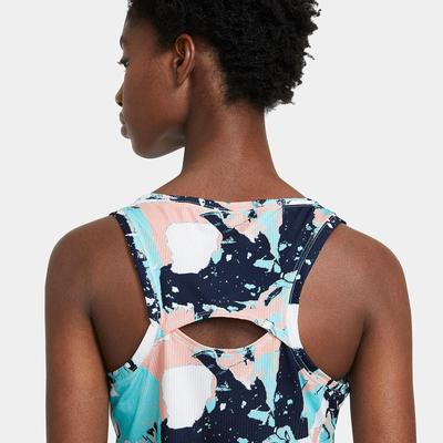 Nike Womens Printed Tennis Tank - Copa/White