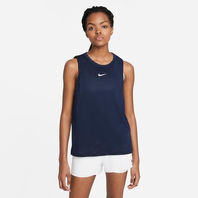Nike Womens Advantage Tennis Tank - Navy Blue - main image