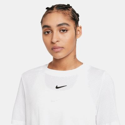 Nike Womens Short-Sleeve Advantage Top - White