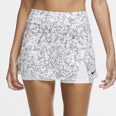 Nike Womens Court Victory Tennis Skirt - White/Black