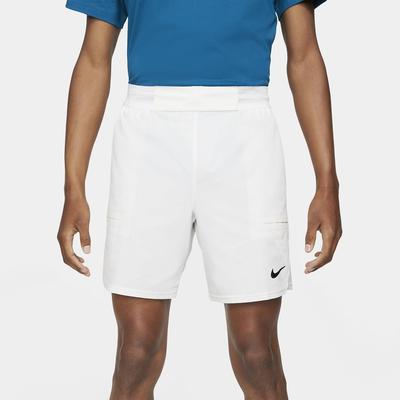 Nike Mens Advantage Tennis Shorts - White - main image