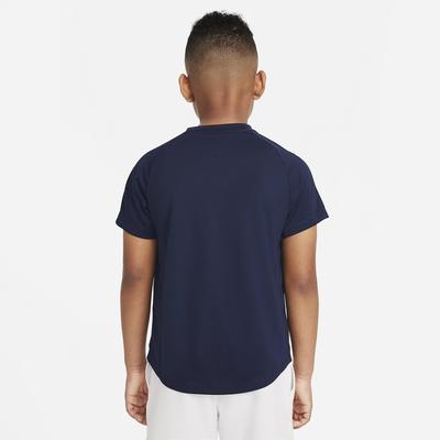 Nike Boys Dri-FIT Victory Short-Sleeve Tennis Top - Obsidian - main image