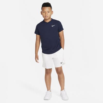 Nike Boys Dri-FIT Victory Short-Sleeve Tennis Top - Obsidian - main image
